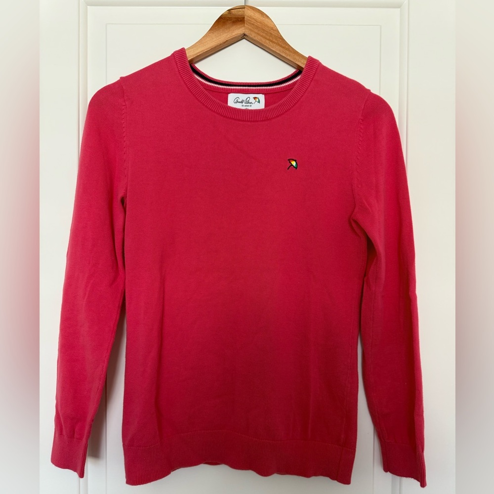 Arnold Palmer Pink Crewneck Sweater | Golf Core Prep Academia Small - Picture 5 of 5